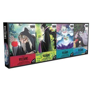 Disney Villains Collector’s Jigsaw Puzzle Set 4-Pack 1000 Pieces Each 24"x19"